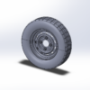 Trailer Tire with 13" Wheel - 4 hole - 145-70-R13