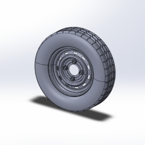 Trailer Tire with 13" Wheel - 4 hole - 145-70-R13