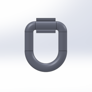 CargoSmart Forged Steel D-Ring Tie-Down Anchor - Weld On - 1