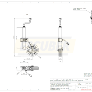 Jockey Wheel and Clamp 48MM 150KG - ALKO