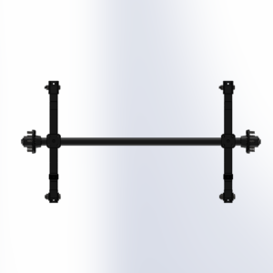 Trailer Axle with Leaf Spring 1300mm Long - 2,000 lbs / 900 kg