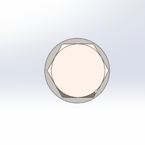 Zinc Shackle Bolt with Locknut - M12x75mm - 1/2