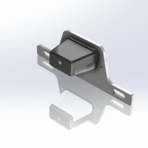 LED Trailer License Plate Light w/ Bracket 5 Diodes - Clear Lens