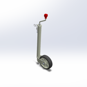 JOCKEY WHEEL 48 Ø, 300 KG with anti-slip device