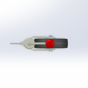 JOCKEY WHEEL 48 Ø, 300 KG with anti-slip device