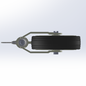 JOCKEY WHEEL 48 Ø, 300 KG with anti-slip device